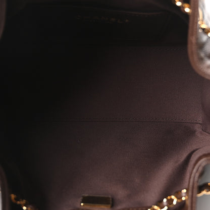 Chanel Caviar Quilted Mini Chanel 25 Handbag Dark Brown 5 of 11