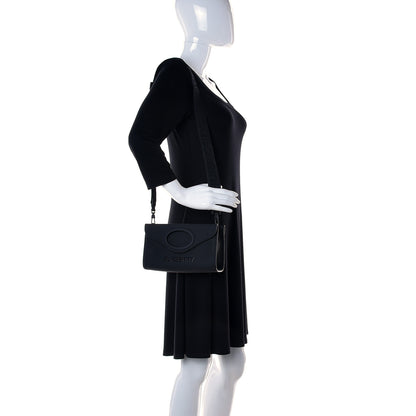 Burberry Rubberised Cotton Foldover Pocket Bag Black 2 of 12