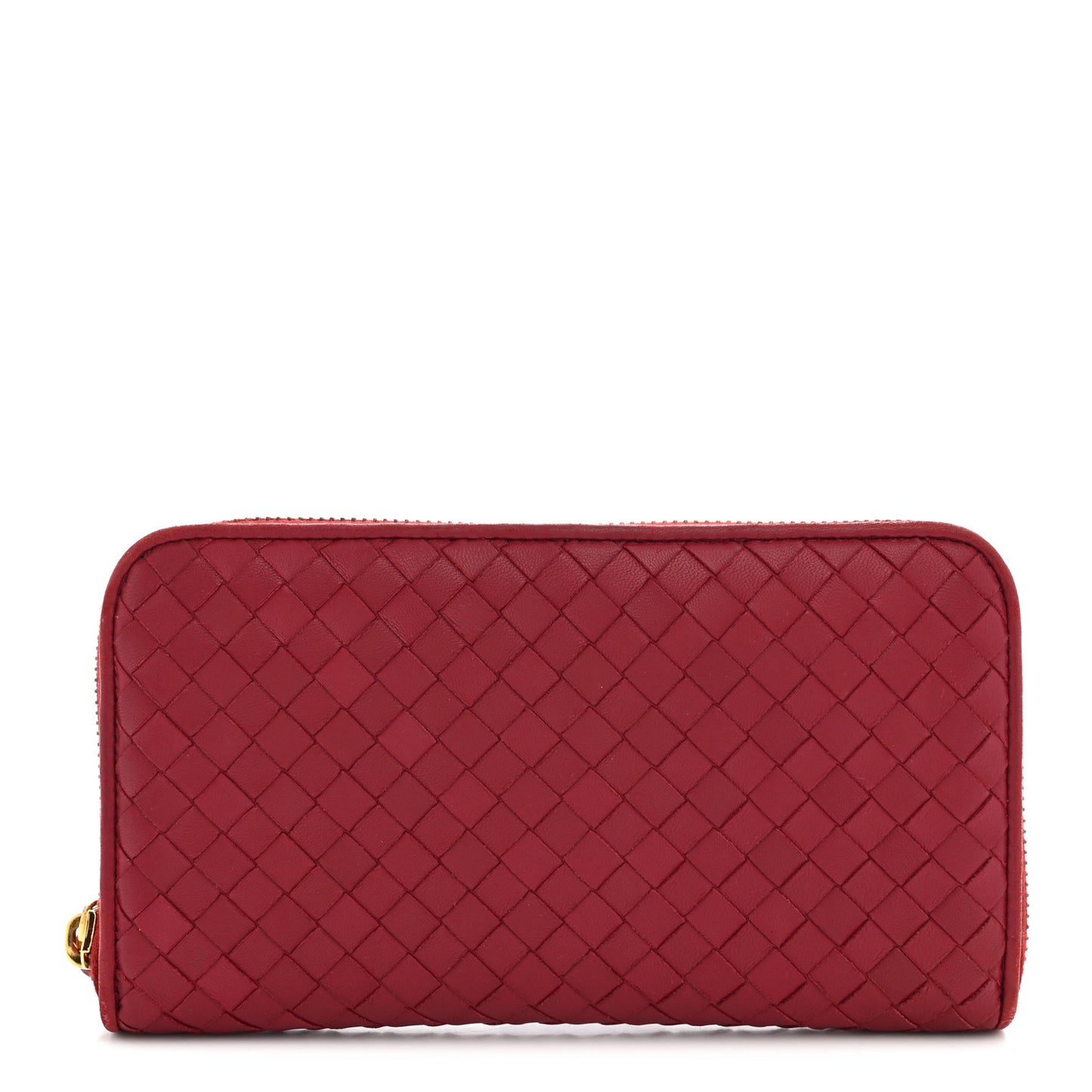 Nappa Intrecciato Zip Around Wallet Eclipse