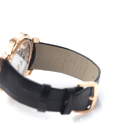 Audemars Piguet 18K Rose Gold Alligator Diamond 39.5mm Millenary Manual Winding Watch 77247OR.ZZ.A812CR.01 5 of 7