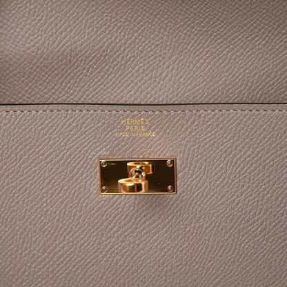 Hermes Epsom Kelly Longue Wallet Gris Asphalte 6 of 9