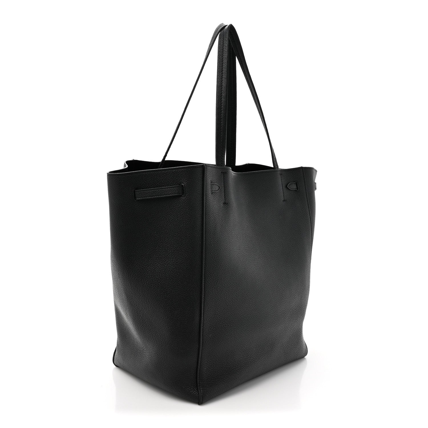 Celine Soft Grained Calfskin Small Belt Cabas Phantom Black 3 of 15