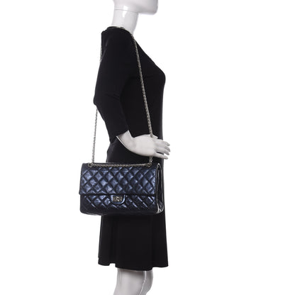 Chanel Metallic Aged Calfskin Quilted 2.55 Reissue 226 Flap Blue 2 of 14