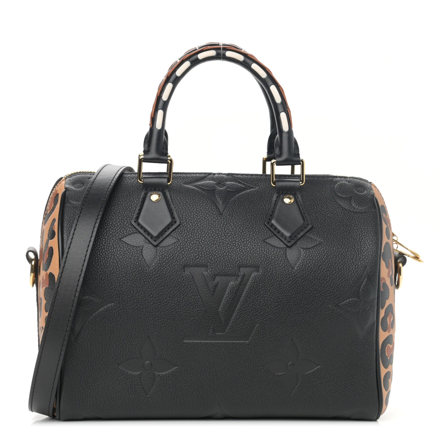 Louis Vuitton Empreinte Monogram Giant Wild At Heart Speedy Bandouliere 25 Black 1 of 9