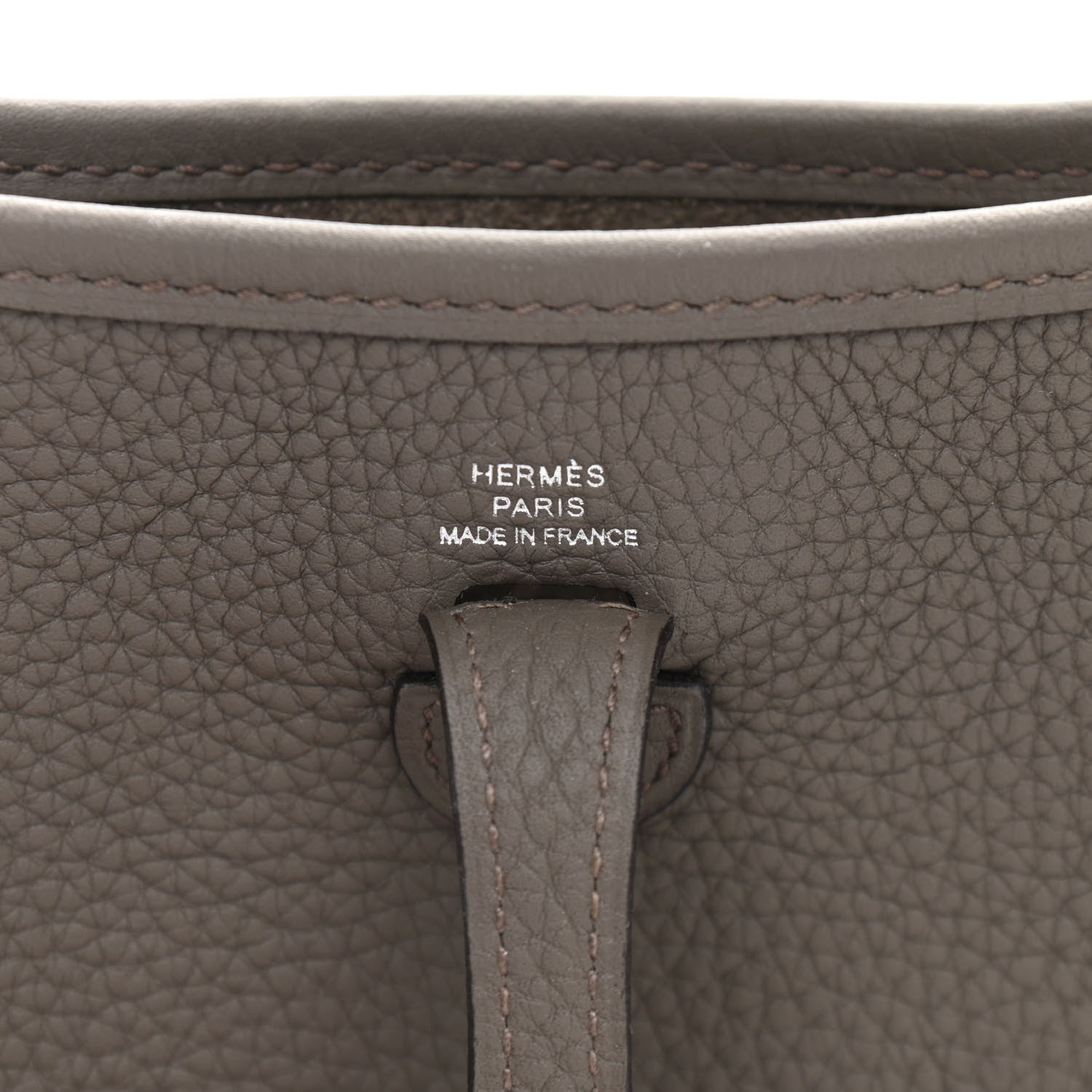 Hermes Taurillon Clemence Evelyne TPM Etain 6 of 13