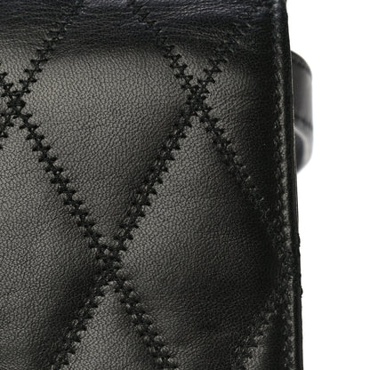 Saint Laurent Lambskin Diamond Quilted Monogram Angie Chain Bag Black 25 of 31