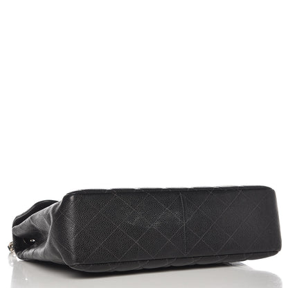 Chanel Caviar Quilted Jumbo Single Flap Black 5 of 17