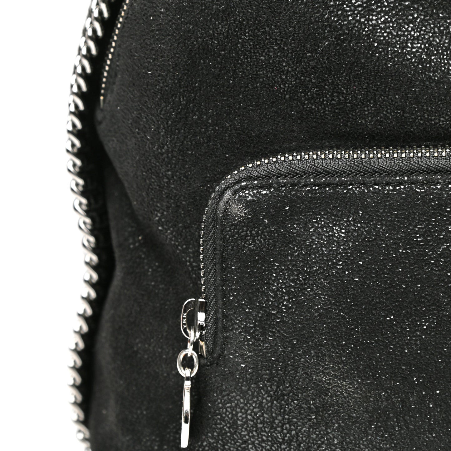 Shaggy Deer Small Falabella Backpack Black