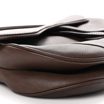 Christian Dior Calfskin Saddle Bag Brown 9 of 11