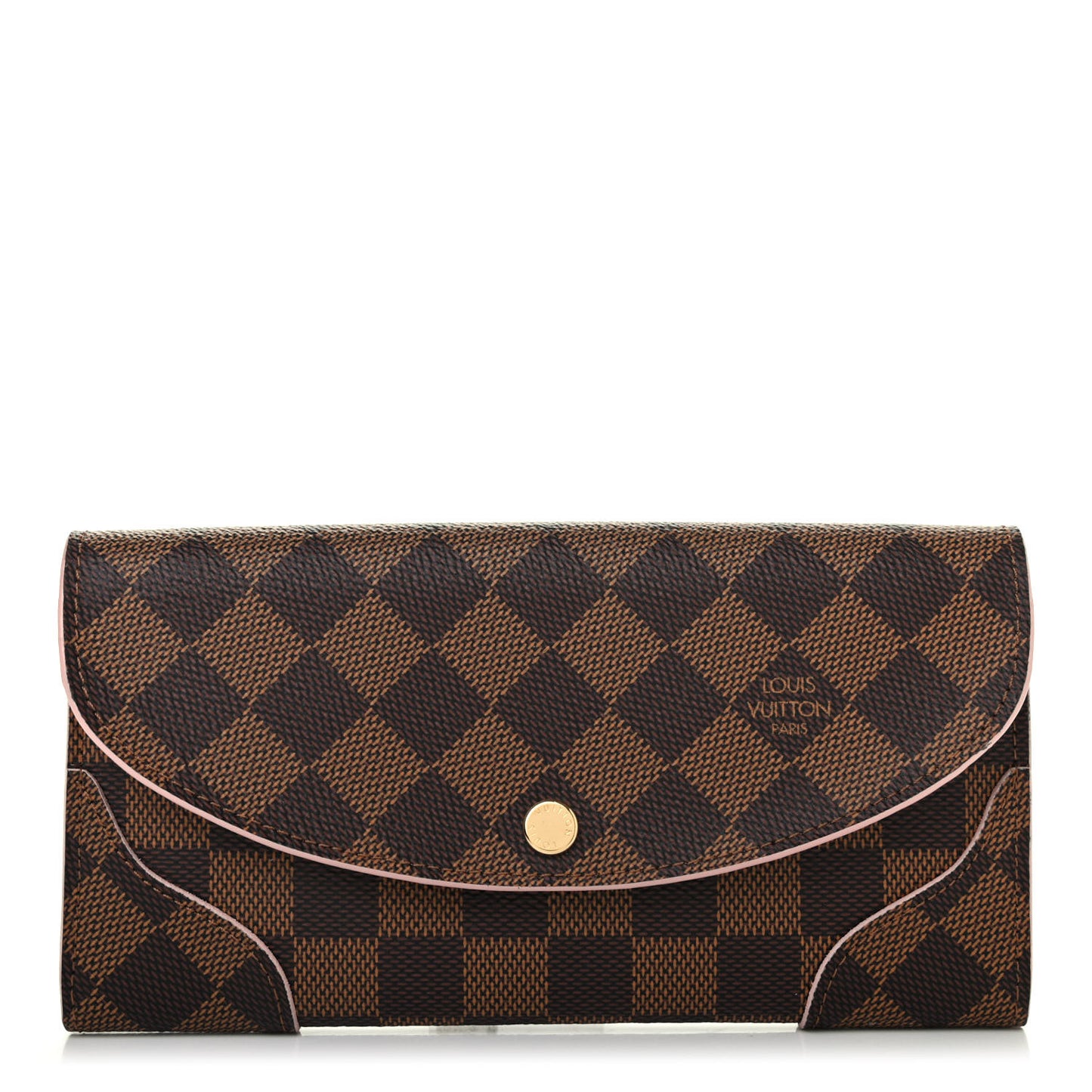 Damier Ebene Caissa Wallet Rose Ballerine