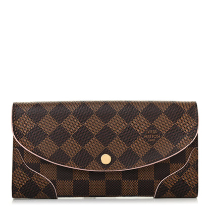 Louis Vuitton Damier Ebene Caissa Wallet Rose Ballerine 1 of 4