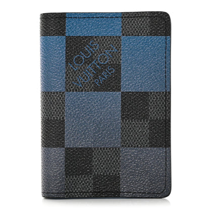 Louis Vuitton Damier Graphite Giant Pocket Organizer Blue 1 of 9