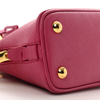 Prada Saffiano Lux Mini Promenade Tote Fuxia 8 of 13