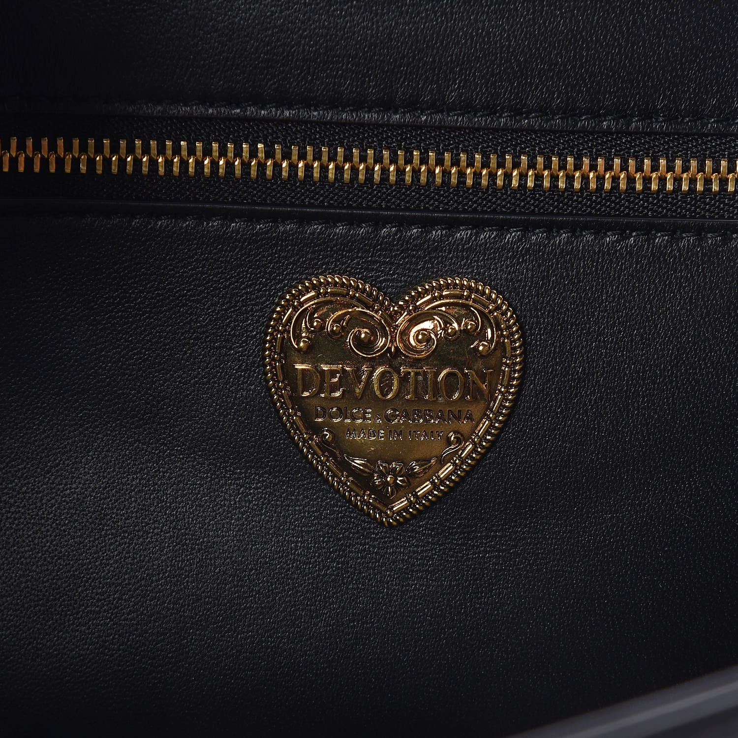 Dolce & Gabbana Calfskin Large Devotion Bag Black 6 of 8