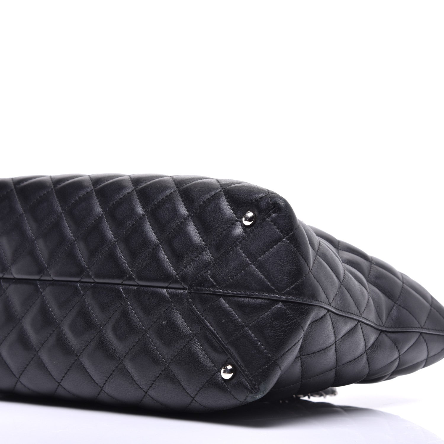 Chanel Calfskin Quilted Large Shopping Tote Black 10 of 10