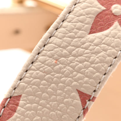 Louis Vuitton Calfskin Monogram Embossed Espadrille Wedge Sandals 39 Creme Bois De Rose 9 of 10