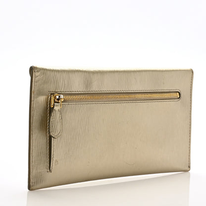 Prada Vitello Move Envelope Wallet Platino 3 of 8