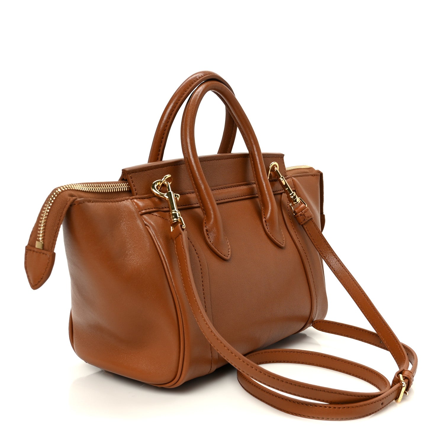 Celine Supple Shiny Lambskin Little New Luggage Soft Tan 3 of 10