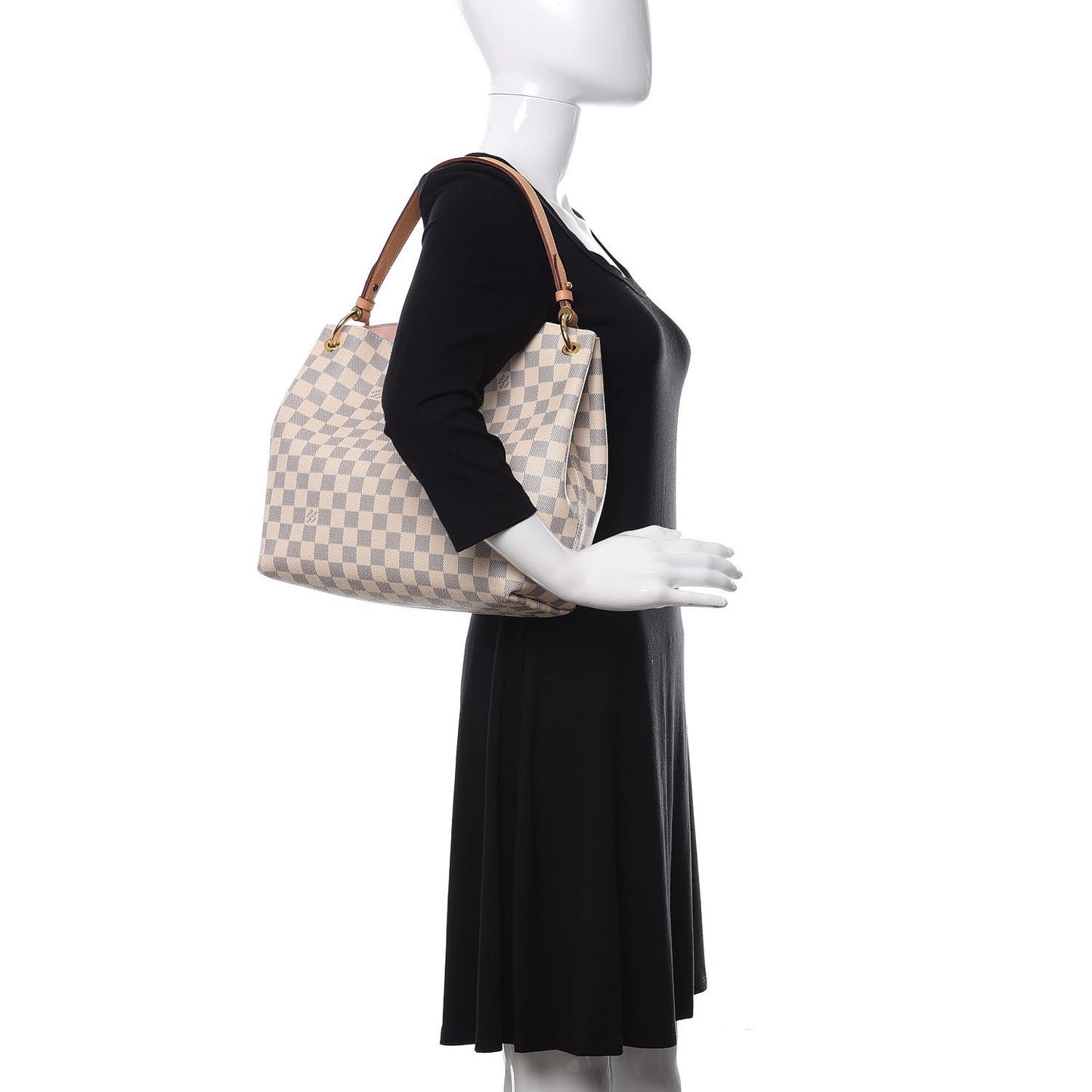 Damier Azur Graceful PM Rose Ballerine