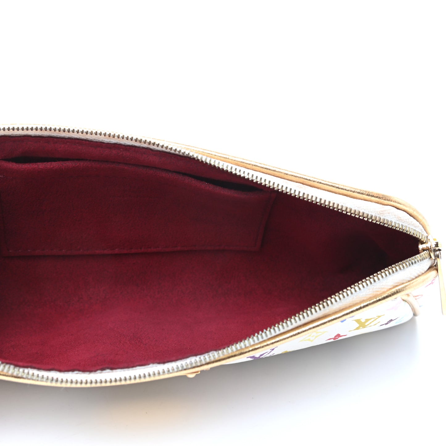 Monogram Multicolor Kate Clutch White