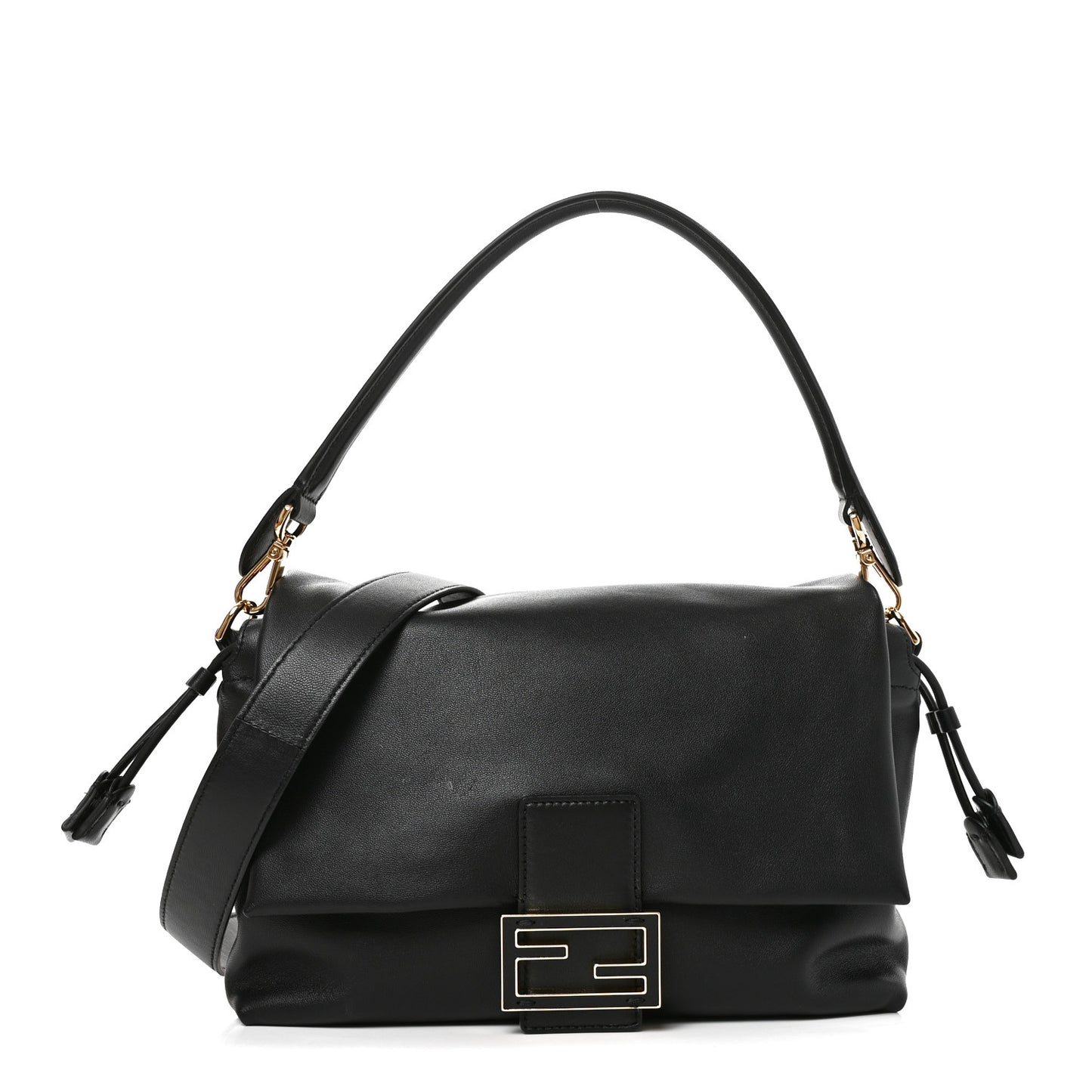 Nappa Medium Mamma Baguette Black