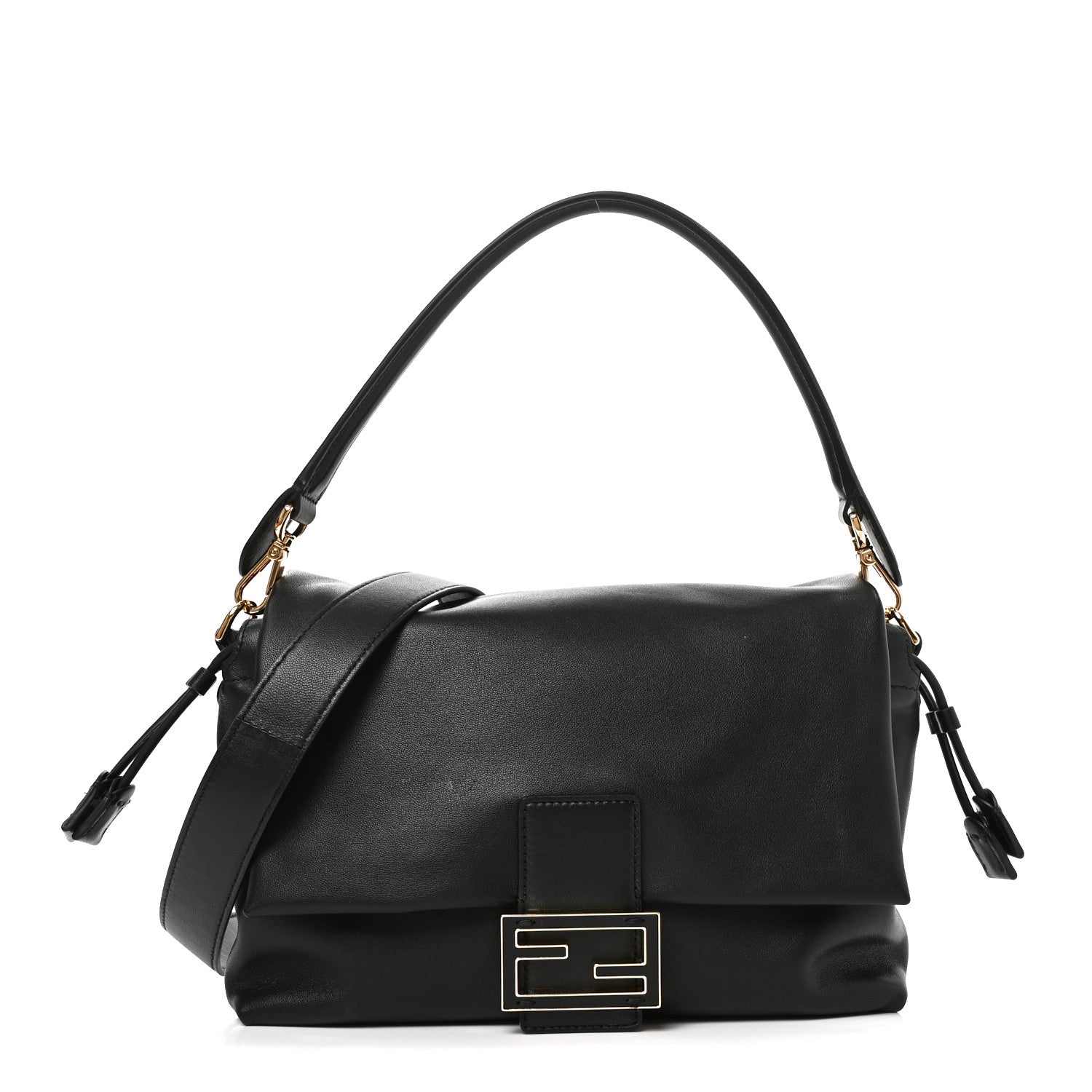Fendi Nappa Medium Mamma Baguette Black 1 of 10