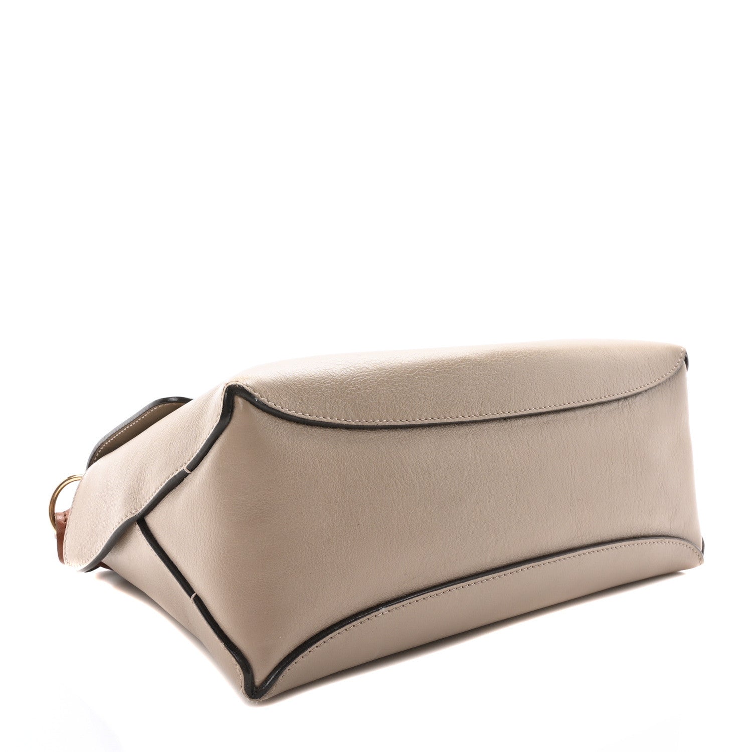 Chloe Calfskin Fedora Satchel Taupe 4 of 9