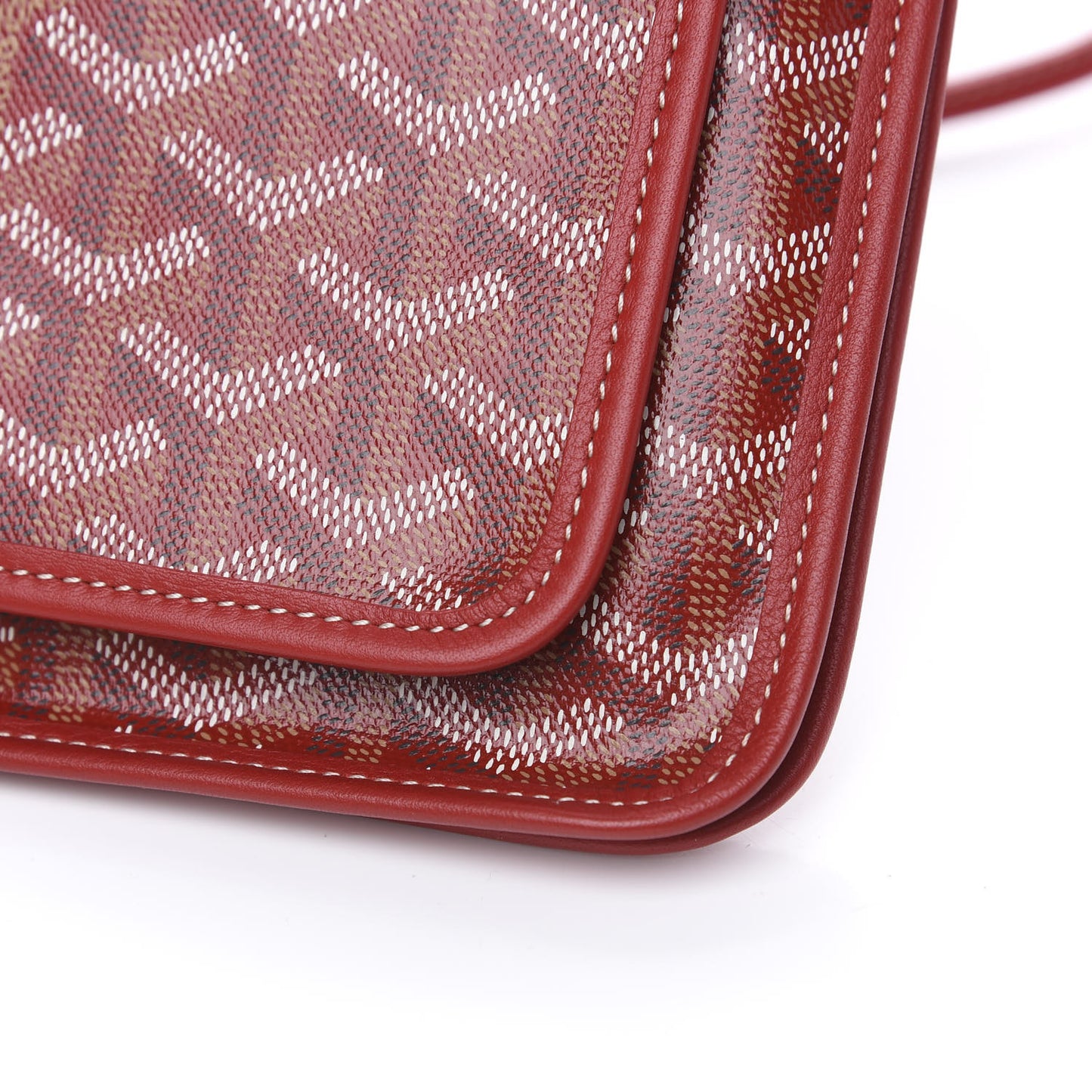 Goyardine Plumet Wallet Clutch Red