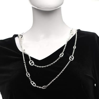 Hermes Sterling Silver Farandole Necklace 160 2 of 5