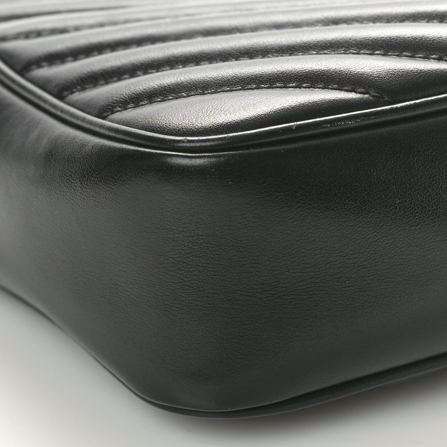 Calfskin Matelasse Monogram Lou Camera Bag Black