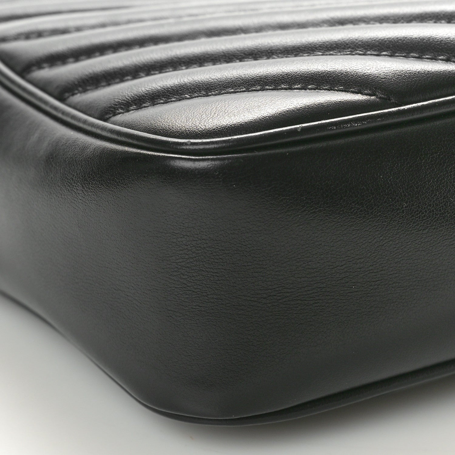 Saint Laurent Calfskin Matelasse Monogram Lou Camera Bag Black 9 of 11