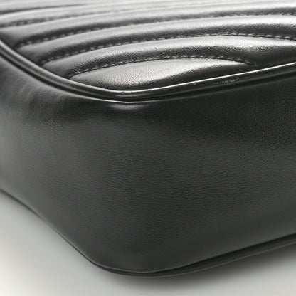 Saint Laurent Calfskin Matelasse Monogram Lou Camera Bag Black 9 of 11
