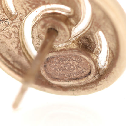 Chanel Metal CC Round Earrings Gold 4 of 4