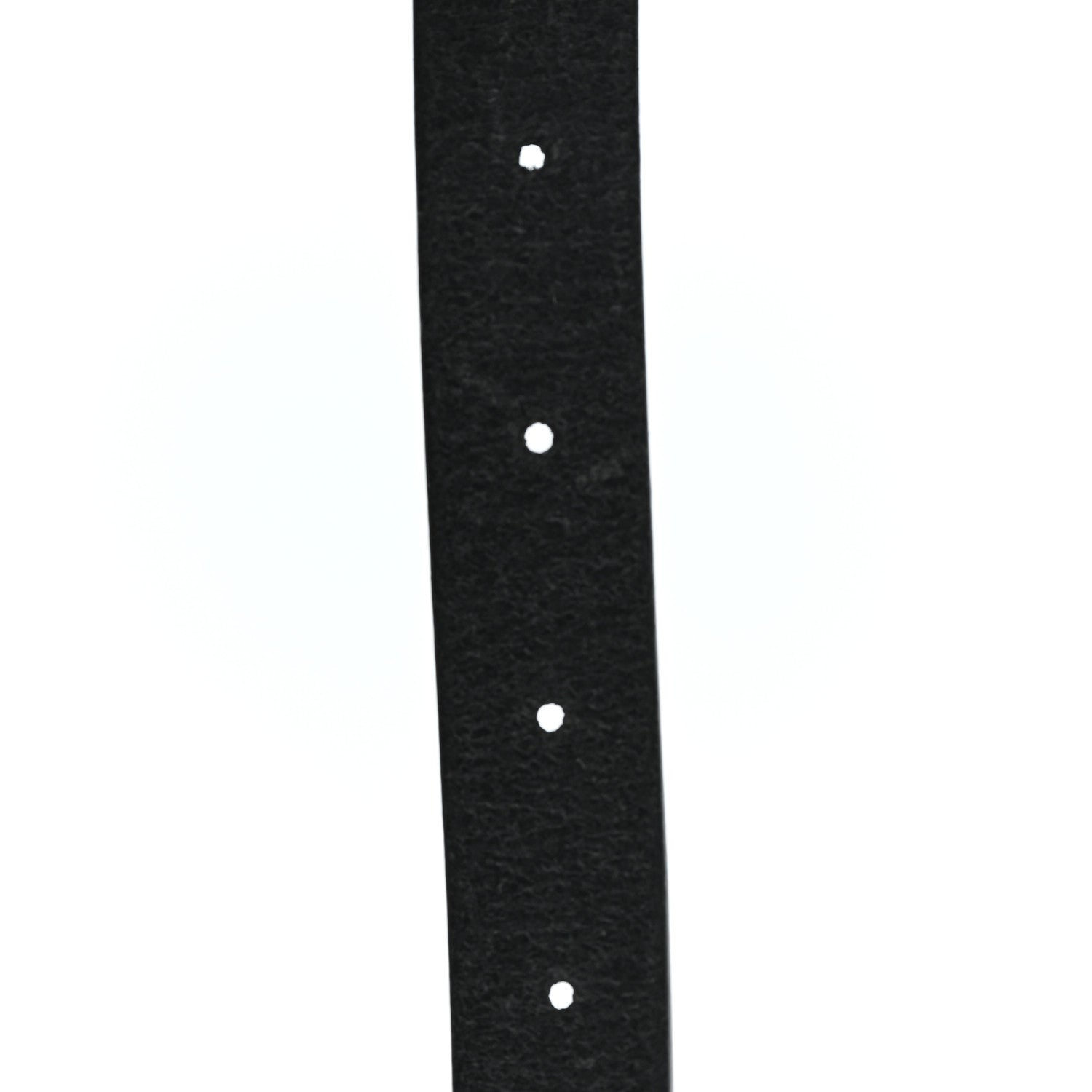 Saint Laurent Vegetable Tanned Calfskin Monogram Croissant De Lune Belt 75 30 Black 3 of 3