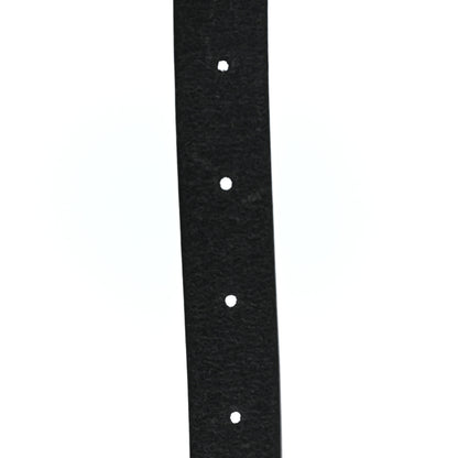 Saint Laurent Vegetable Tanned Calfskin Monogram Croissant De Lune Belt 75 30 Black 3 of 3