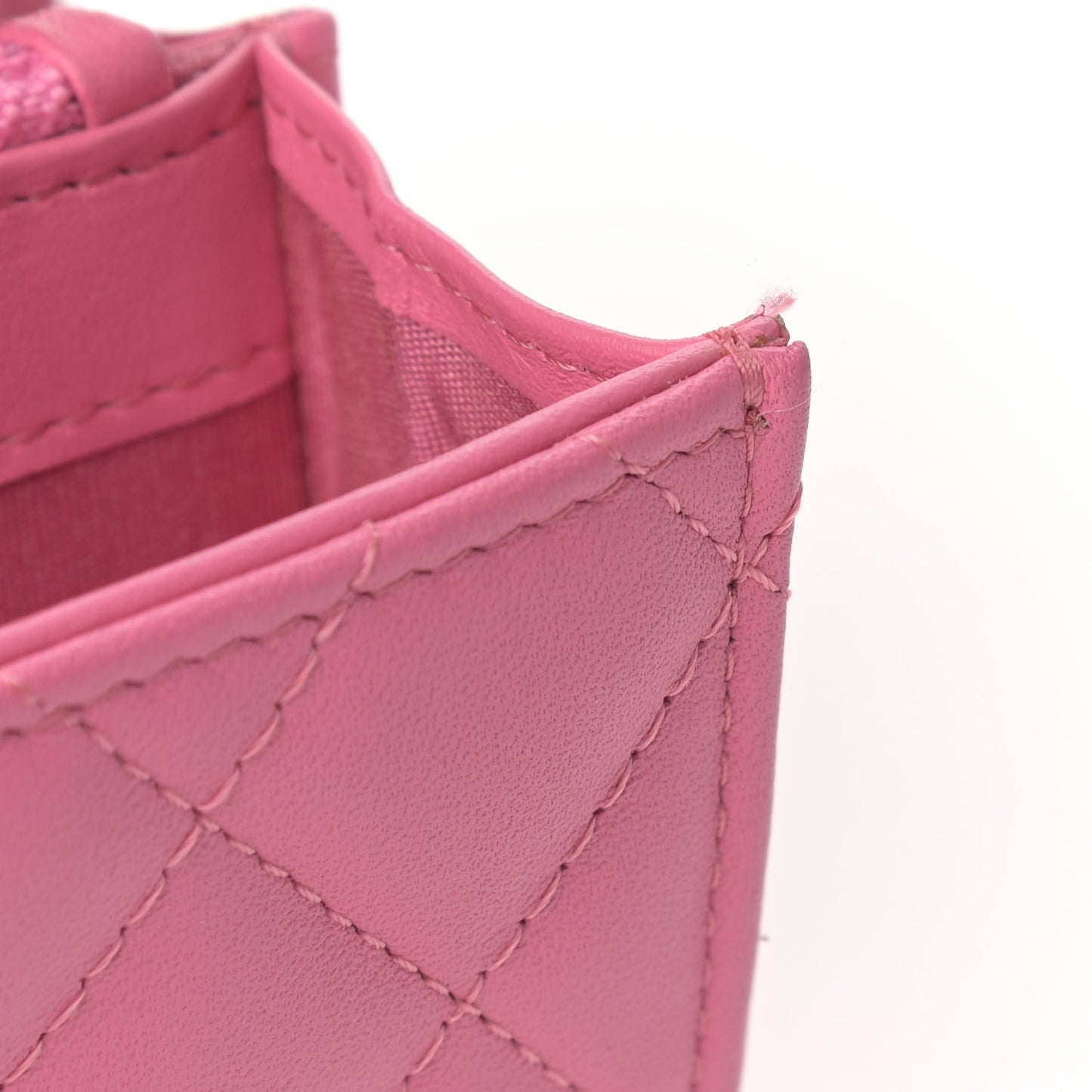 Lambskin Quilted Medium Boy Flap Wallet Pink