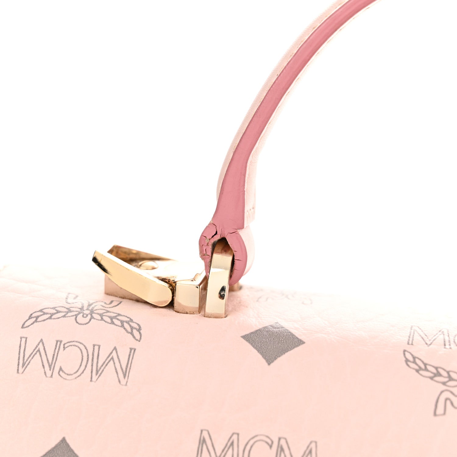 MCM Visetos Small Patricia Satchel Powder Pink 16 of 18