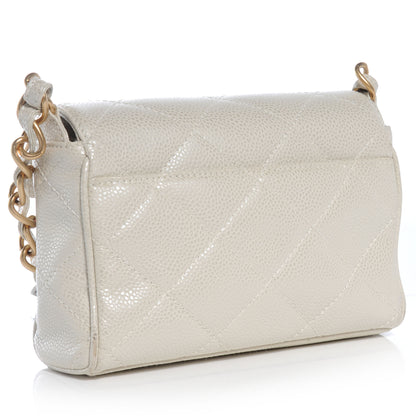 Chanel Caviar Evening Bag Pearl 3 of 8