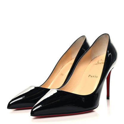 Christian Louboutin Patent Pigalle Follies 85 Pumps 38 Black 3 of 8