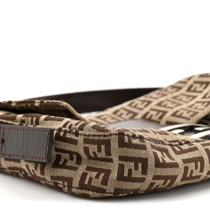 Fendi Zucchino Baguette Toro Mogano Panna 9 of 11