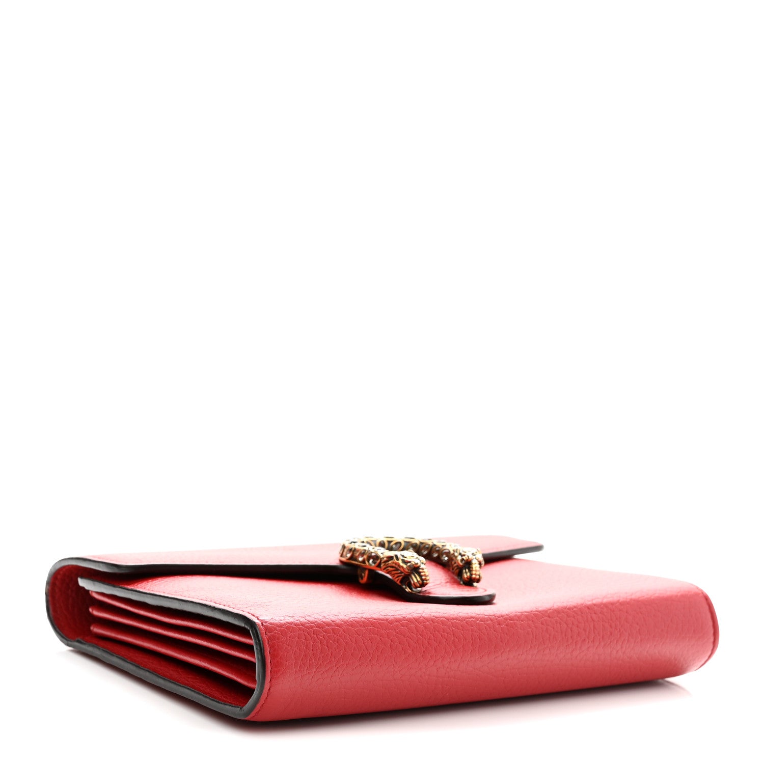 Gucci Calfskin Mini Dionysus Chain Wallet Hibiscus Red 4 of 11