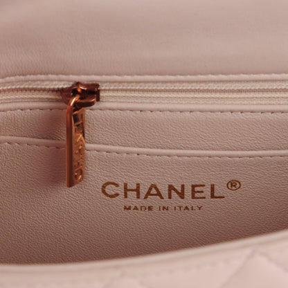 Chanel Lambskin Quilted Mini Rectangular Flap Light Pink 7 of 9