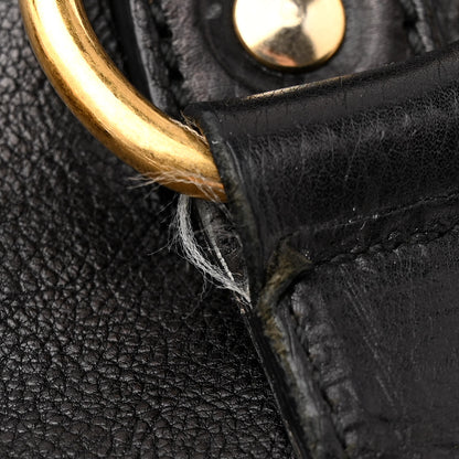 Saint Laurent Textured Patent Calfskin Large Muse Black 12 of 13