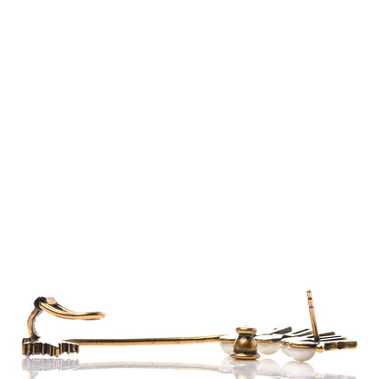 Christian Dior Pearl Crystal J'Adior Earring Gold 3 of 5