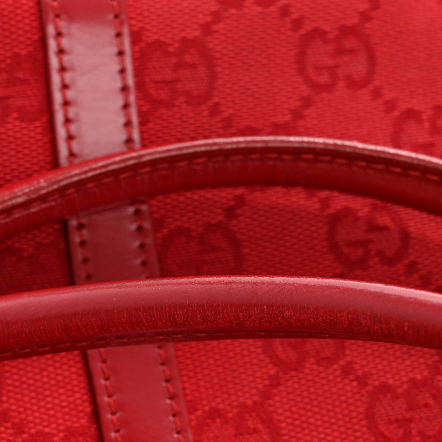 Gucci Monogram Small Bardot Shoulder Bag Red 15 of 15