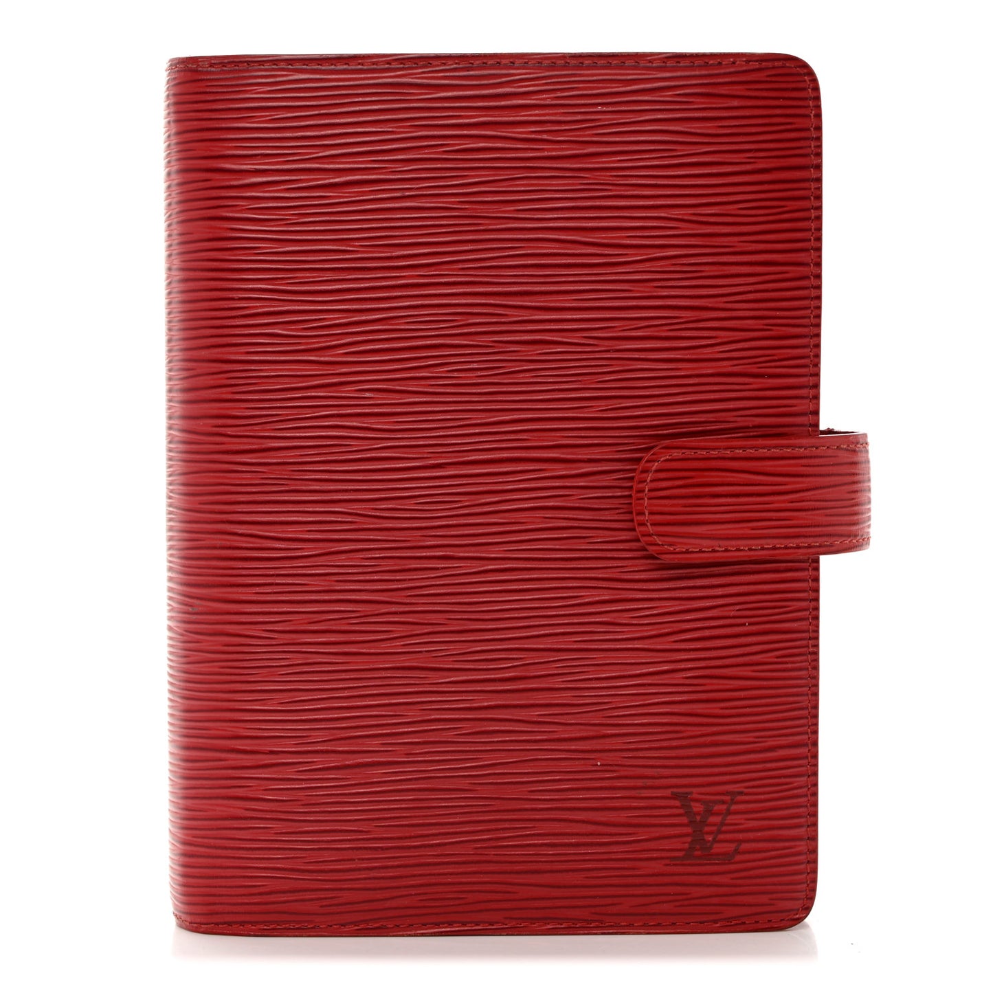 Epi Medium Ring Agenda Cover Rouge