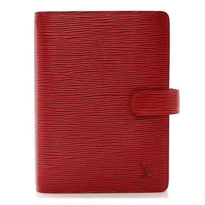 Louis Vuitton Epi Medium Ring Agenda Cover Rouge 1 of 8