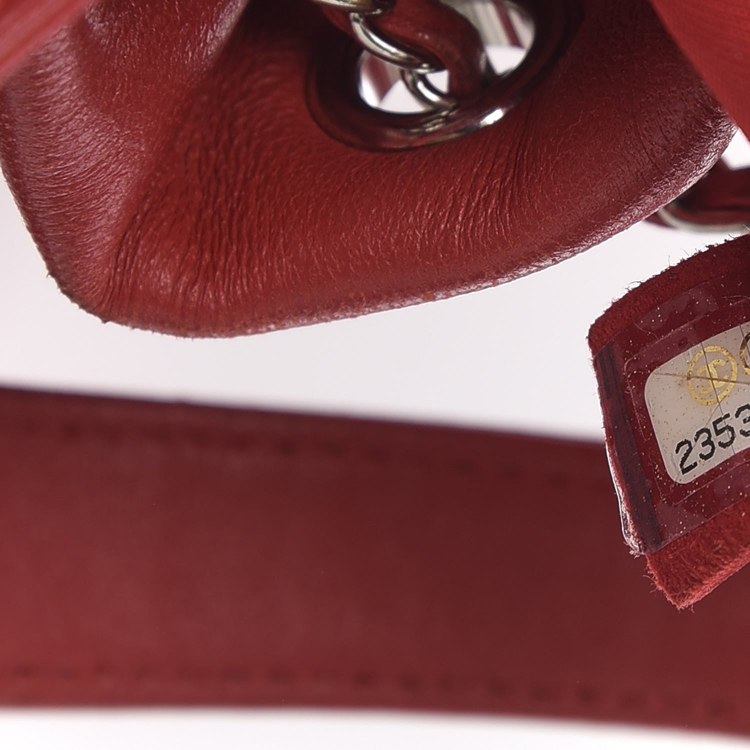 Chanel Lambskin Quilted Small CC Chain Drawstring Bucket Bag Red 7 of 15