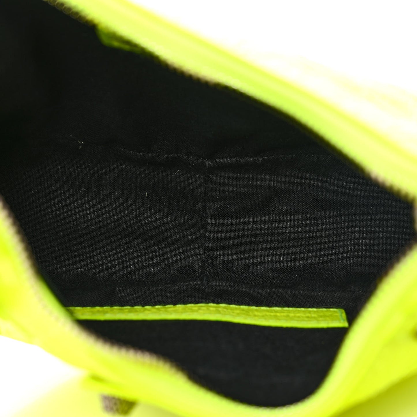Agneau Arena Le Cagole Shoulder Bag XS Fluo Yellow
