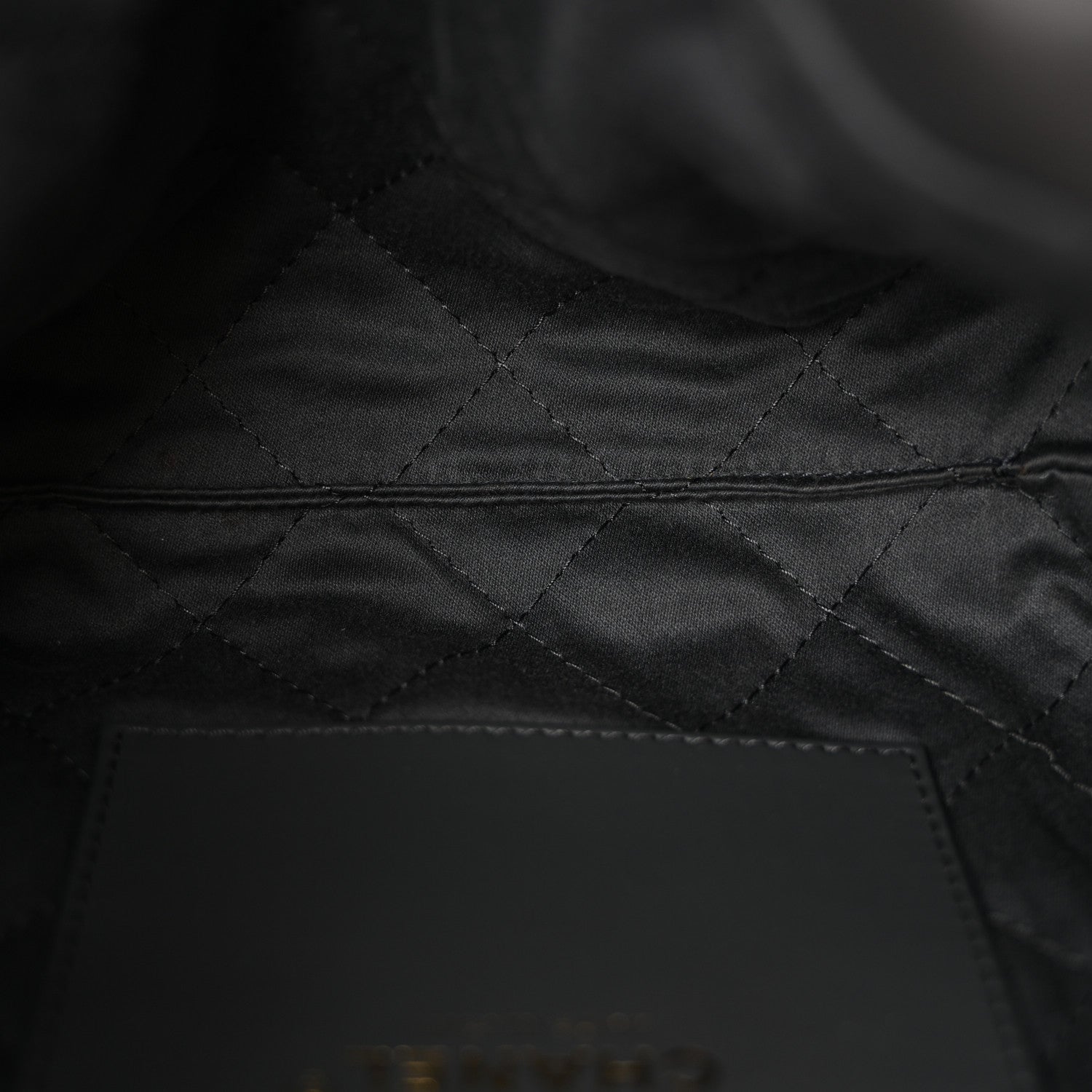 Chanel Shiny Calfskin Quilted Mini Chanel 22 Dark Grey 4 of 9